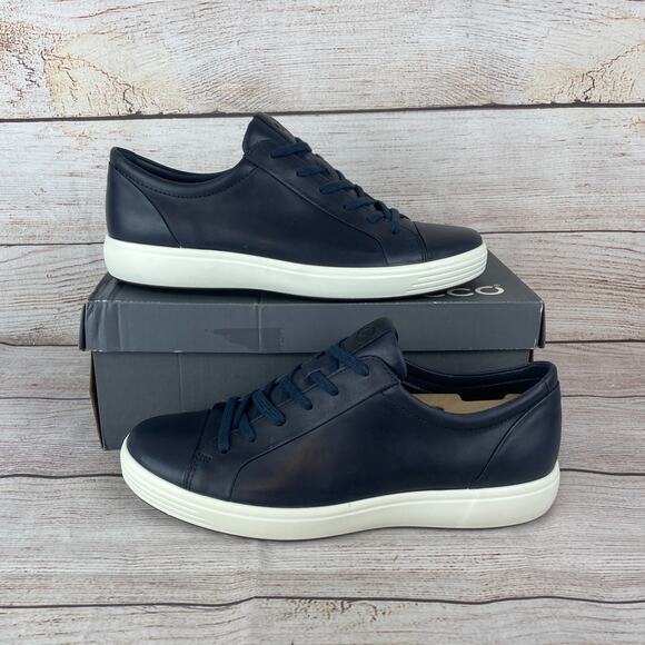 ECCO Soft 7 Mens Sz EU 45 US 10. - 11 Sneakers Night Sky Navy - Picture 1 of 11